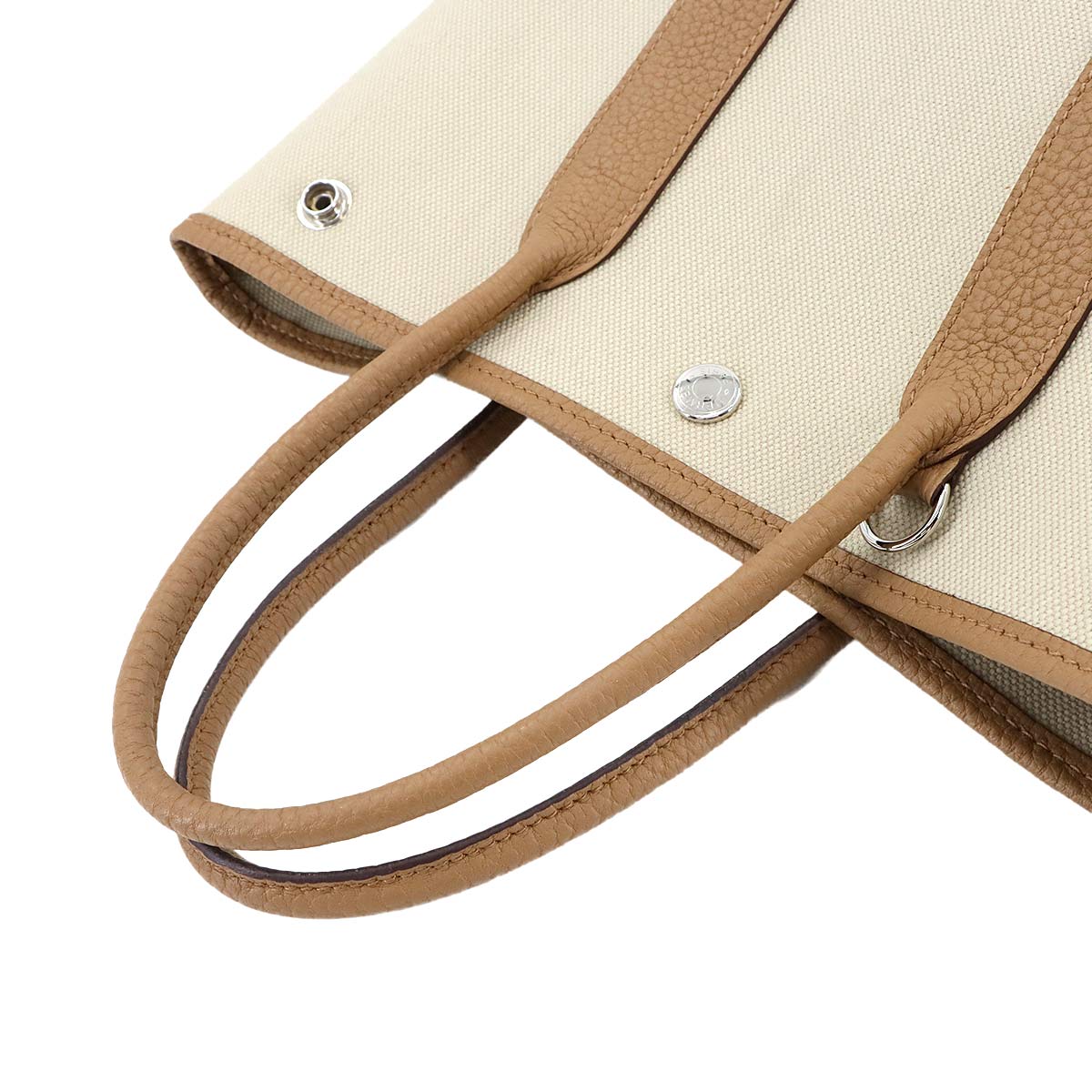 Garden File PM Tote Shoulder Bag Toile Militaire Negonda Biscuit 90280814