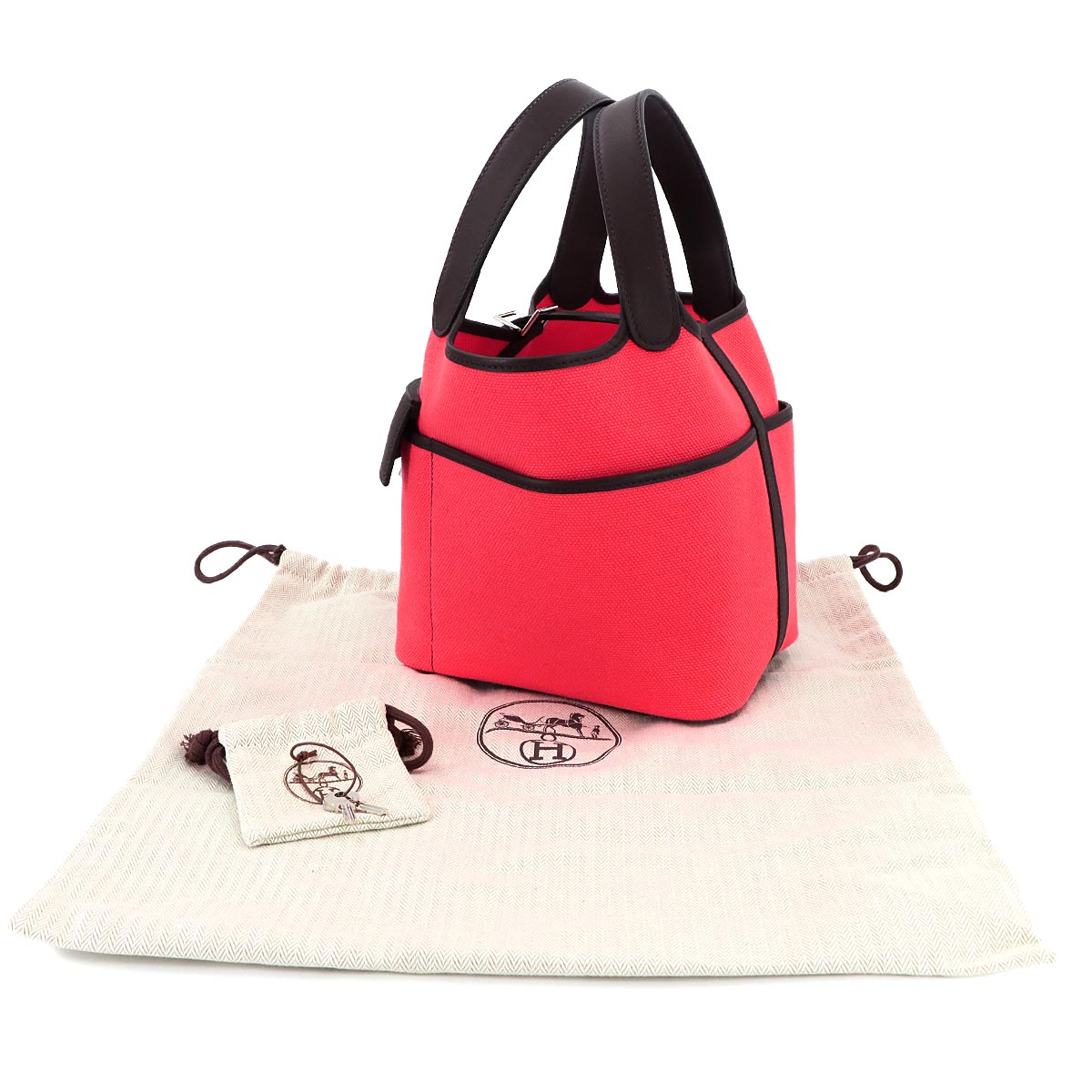 Picotin Lock PM Cargo Pockets Toile Goeland Swift Rose Texese