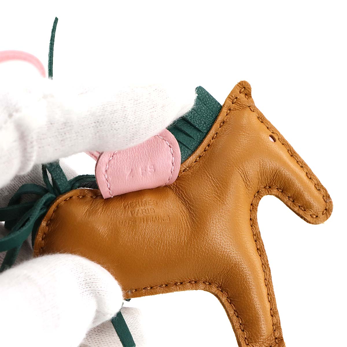 Rodeo PM Bag Charm Agneau Milo Sesami Malachite Rose Sakura 90280889