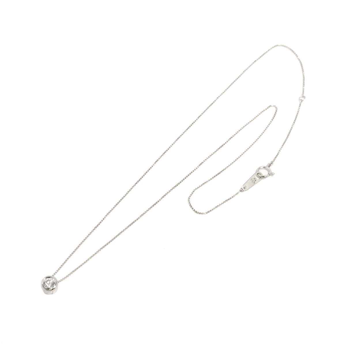 Diamond 0.408ct Necklace Pt Platinum