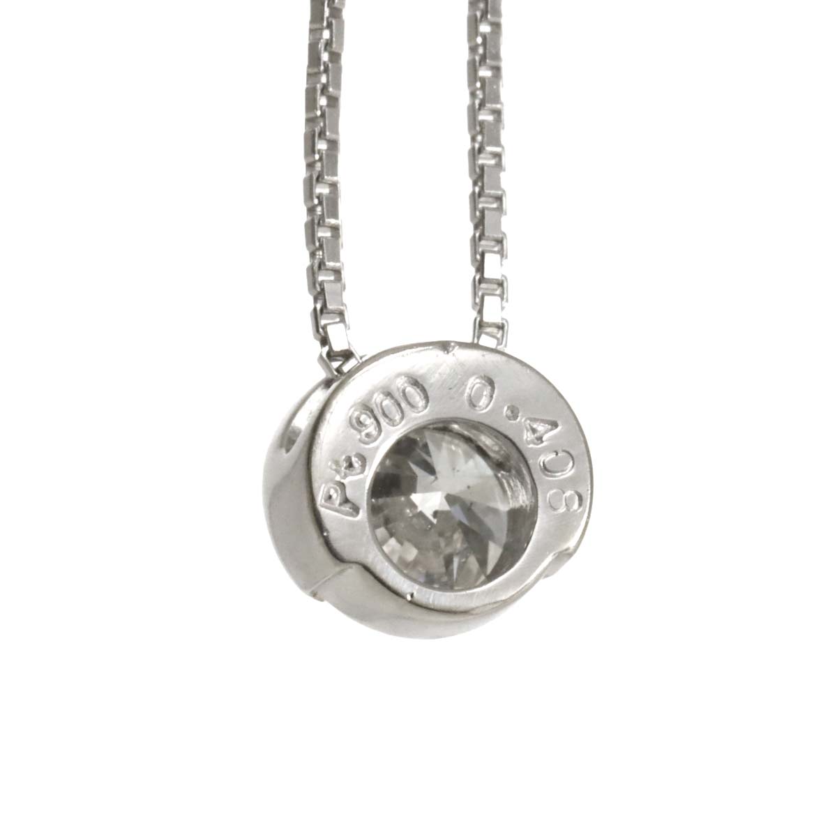 Diamond 0.408ct Necklace Pt Platinum