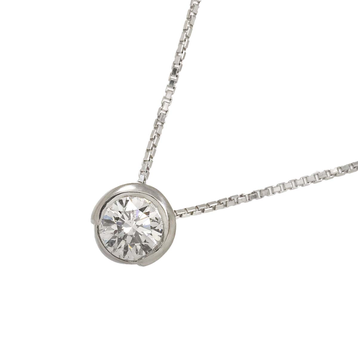 Diamond 0.408ct Necklace Pt Platinum