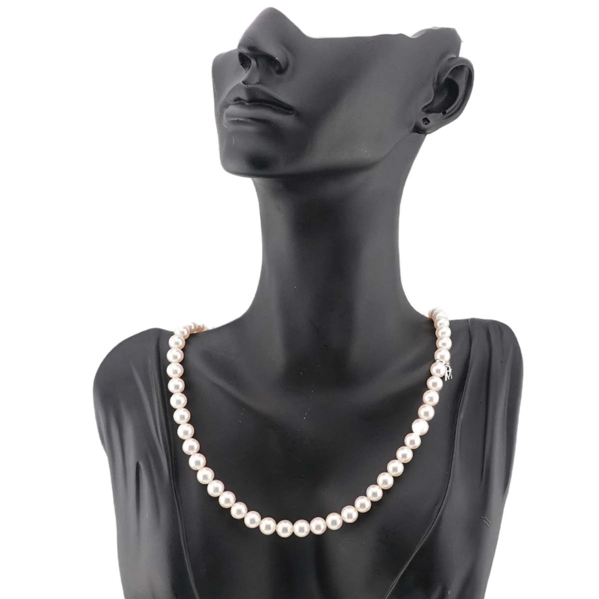 Akoya Pearl 7.0-6.5mm Necklace 18K White Gold 750 SV
