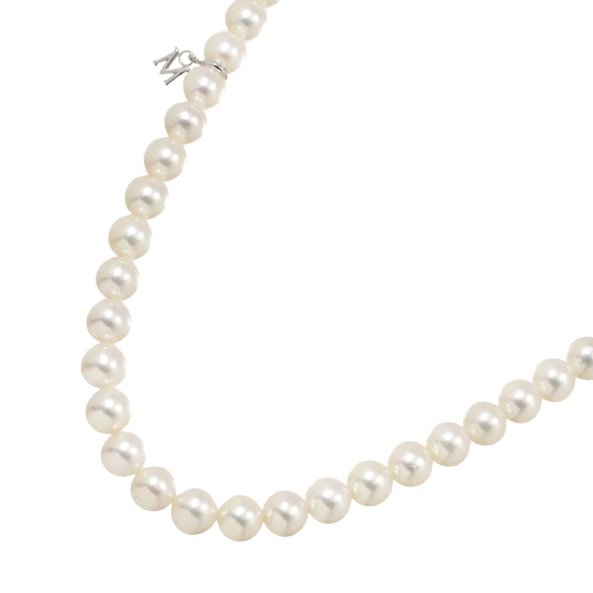 Akoya Pearl 7.0-6.5mm Necklace 18K White Gold 750 SV