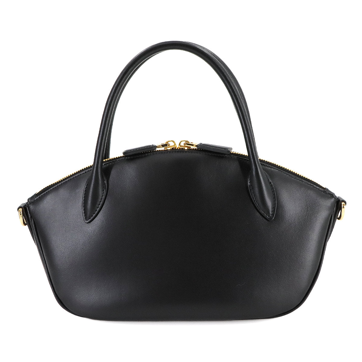 2way Hand Shoulder Bag Leather Nero 1BA427 Black Purse