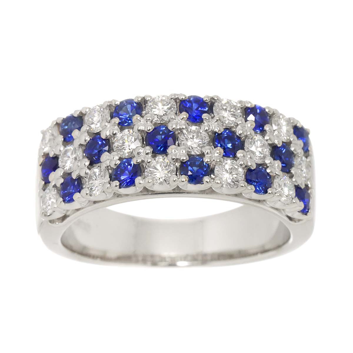 TASAKI Sapphire Diamond 0.55ct Ring Platinum size5.25(US)