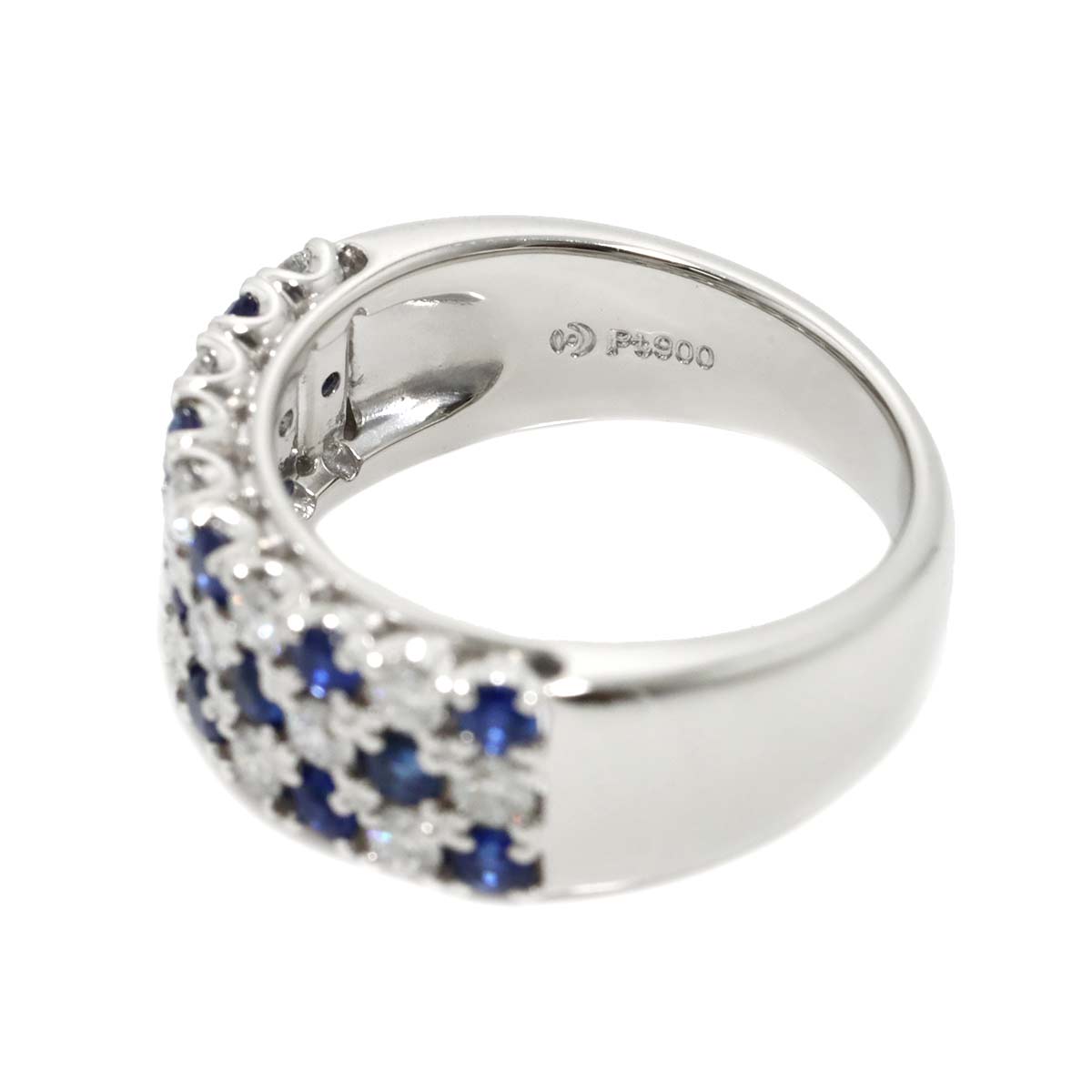 TASAKI Sapphire Diamond 0.55ct Ring Platinum size5.25(US)