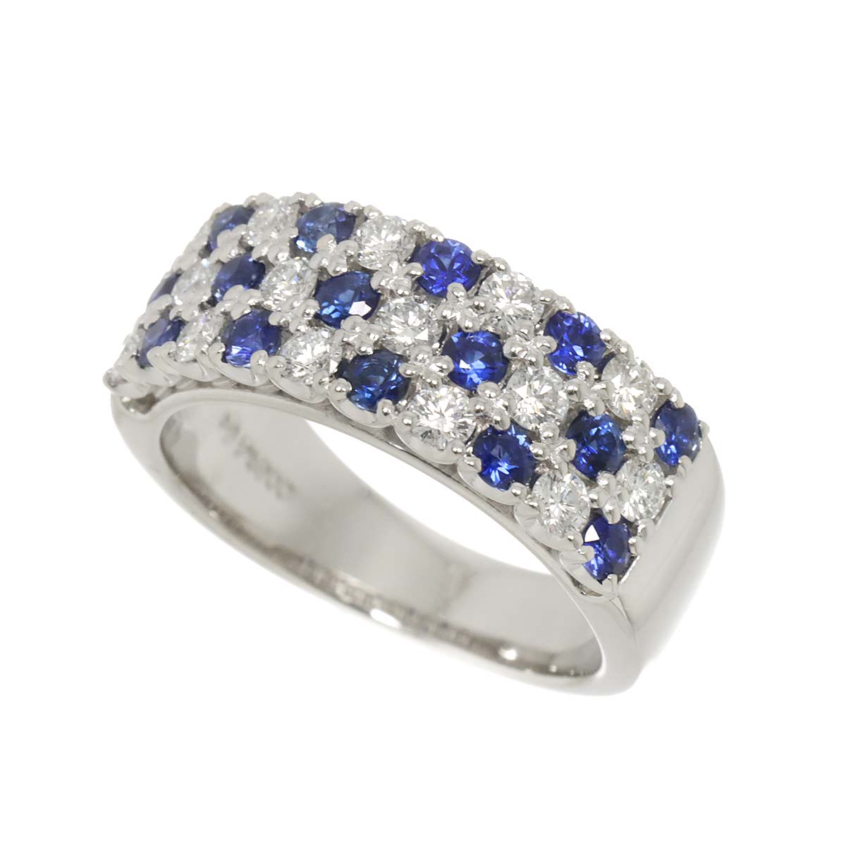 TASAKI Sapphire Diamond 0.55ct Ring Platinum size5.25(US)