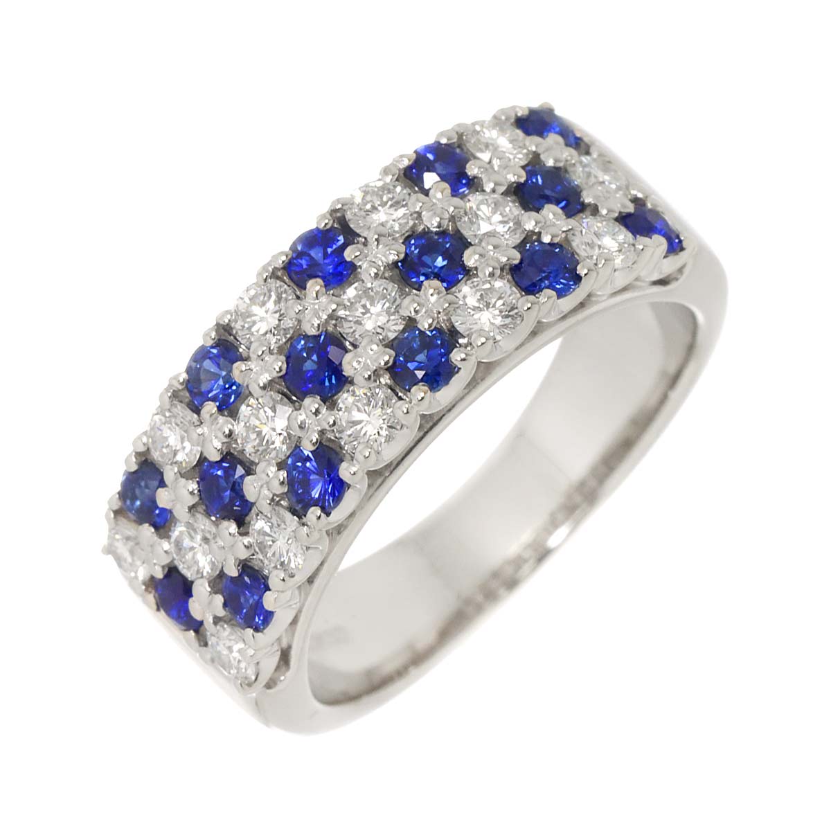 TASAKI Sapphire Diamond 0.55ct Ring Platinum size5.25(US)
