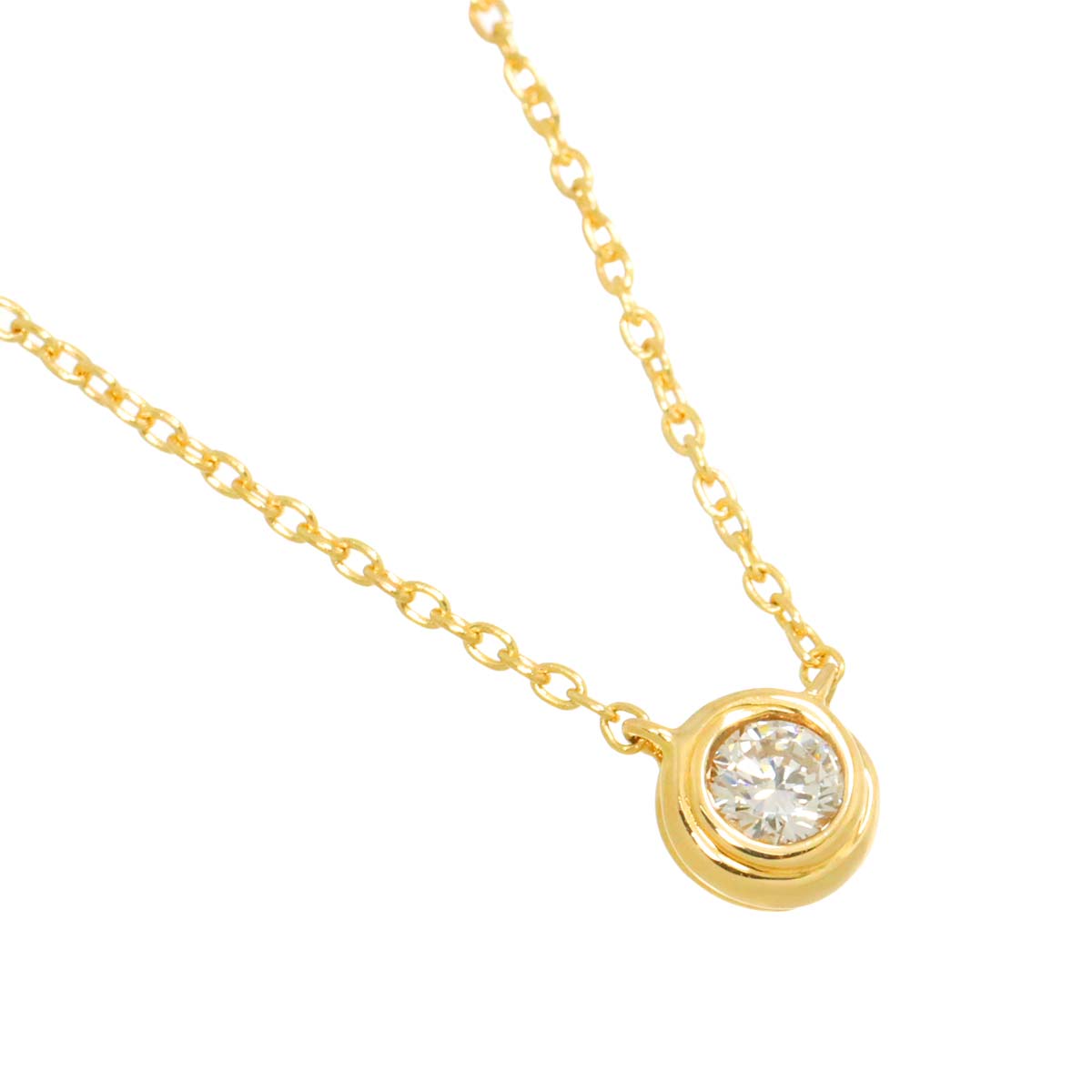Vendome Aoyama Diamond 0.12ct Necklace 18K Yellow Gold 750