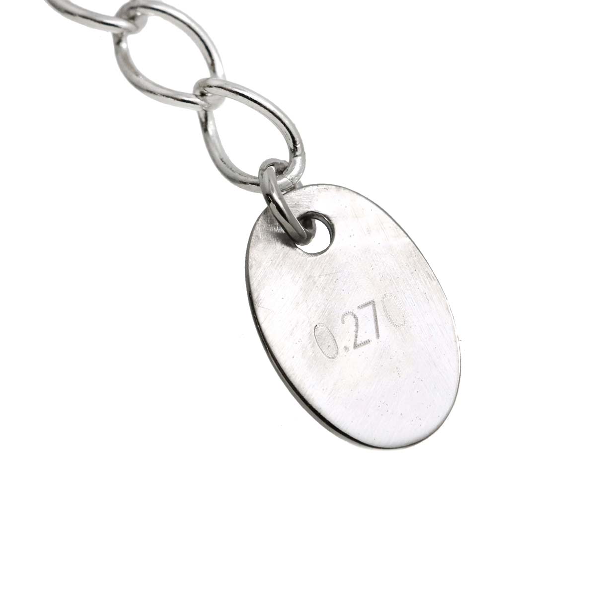 Diamond 0.27ct Necklace 18K White Gold 750