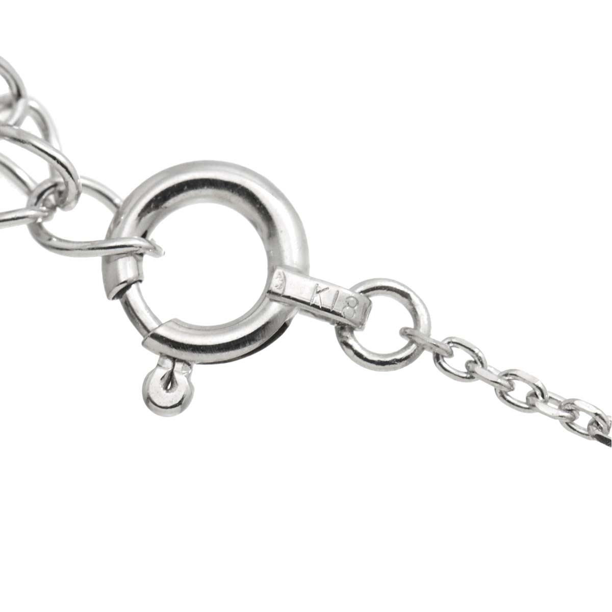 Diamond 0.27ct Necklace 18K White Gold 750