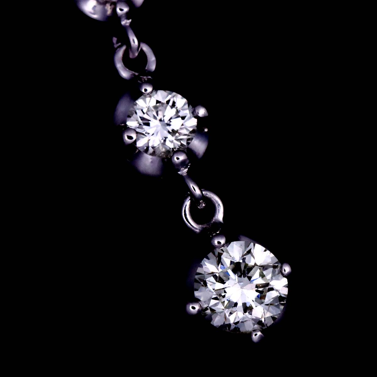 Diamond 0.27ct Necklace 18K White Gold 750