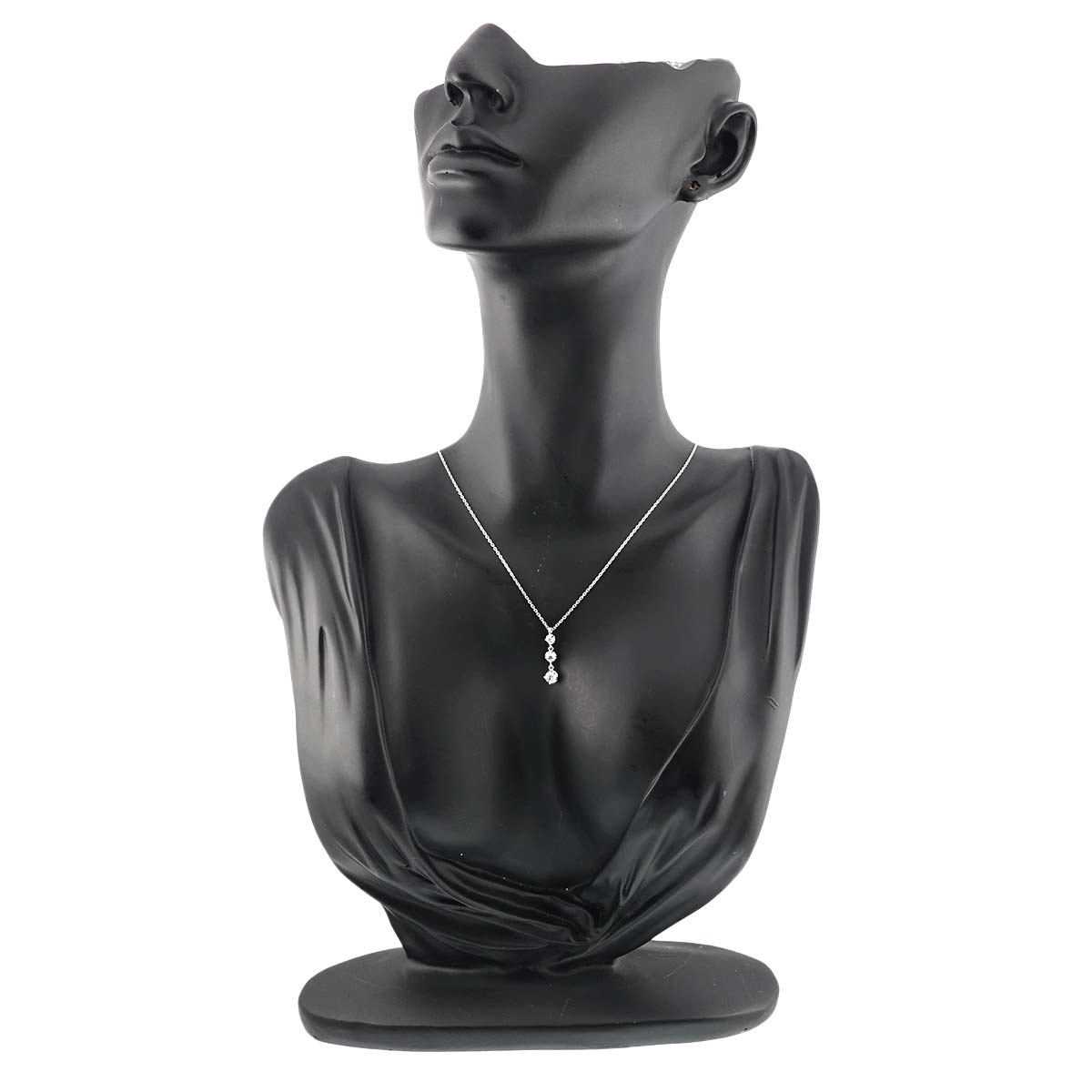 Diamond 0.27ct Necklace 18K White Gold 750