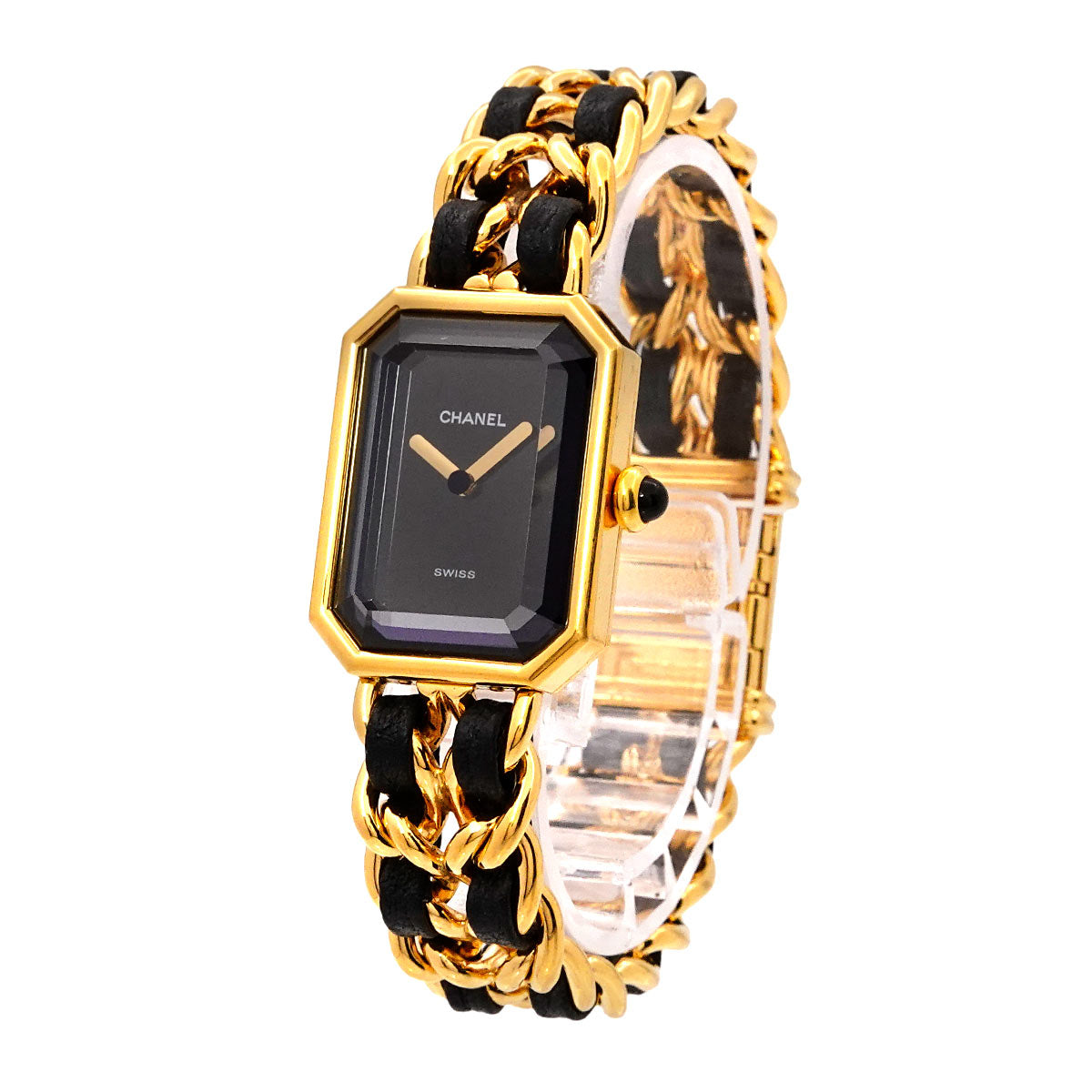 Premiere Size M H0001 Vintage Quartz Black Dial Ladies Watch