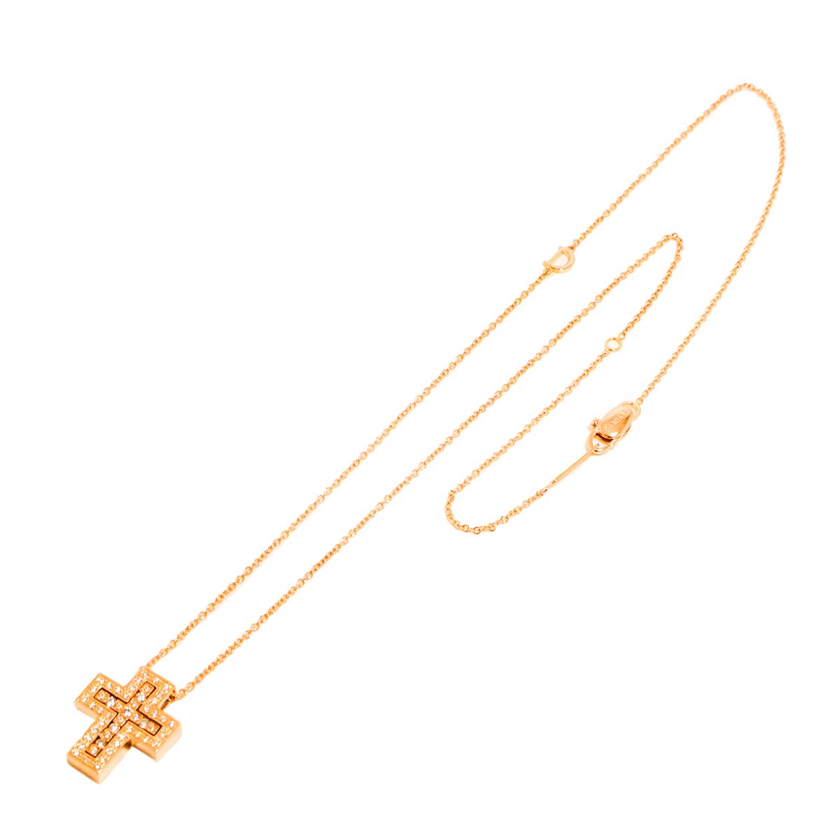 Belle Epoque Cross Diamond Necklace K18 PG 750