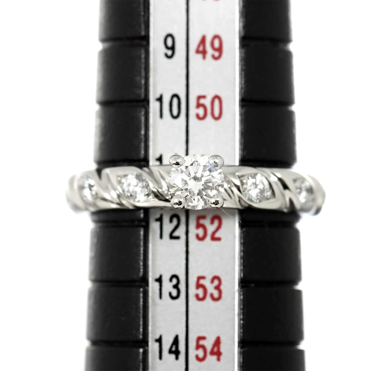 CHAUMET Diamond 0.27ct F/VVS1/EX Ring Pt size52 5.75-6(US)