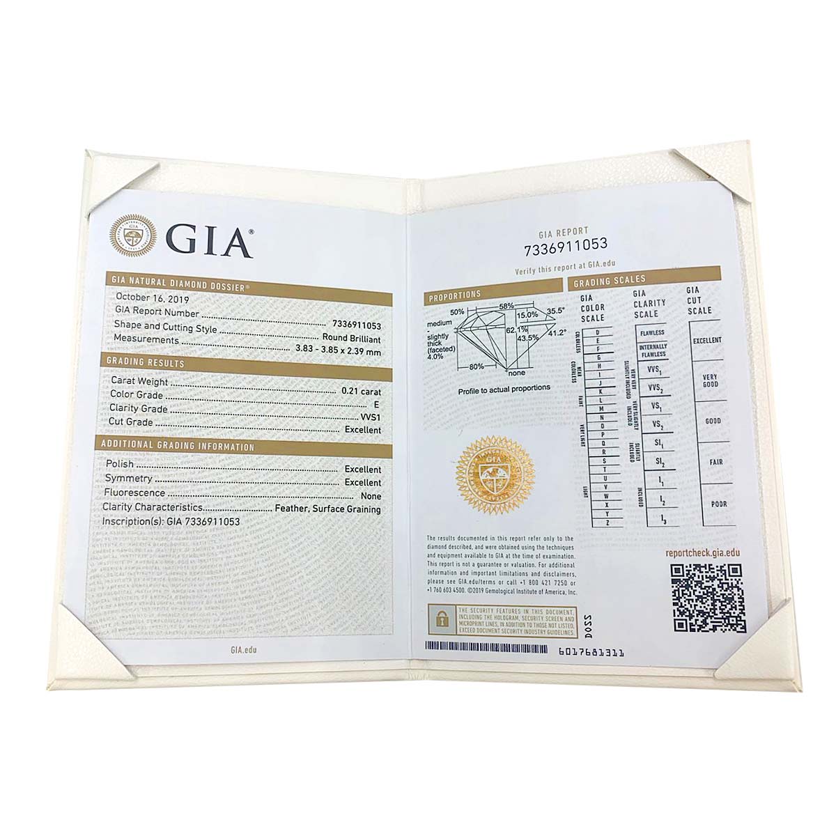 BOUCHERON Diamond 0.21ct E/VVS1/3EX Ring 18K YG 750 size48 4.5(US)