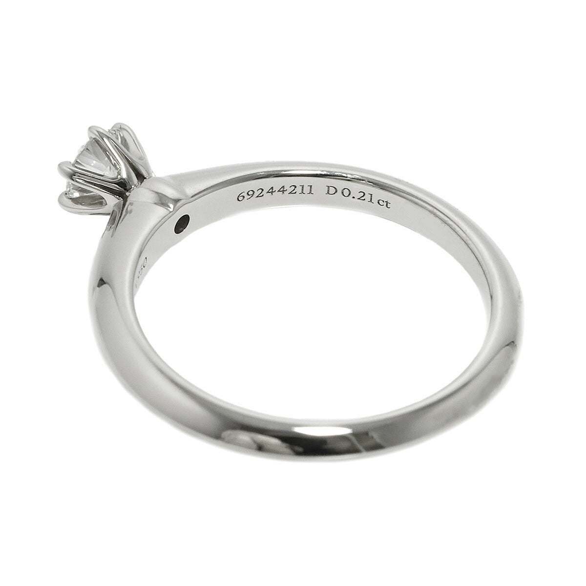 Diamond 0.21ct Ring Pt 4.75-5(US)
