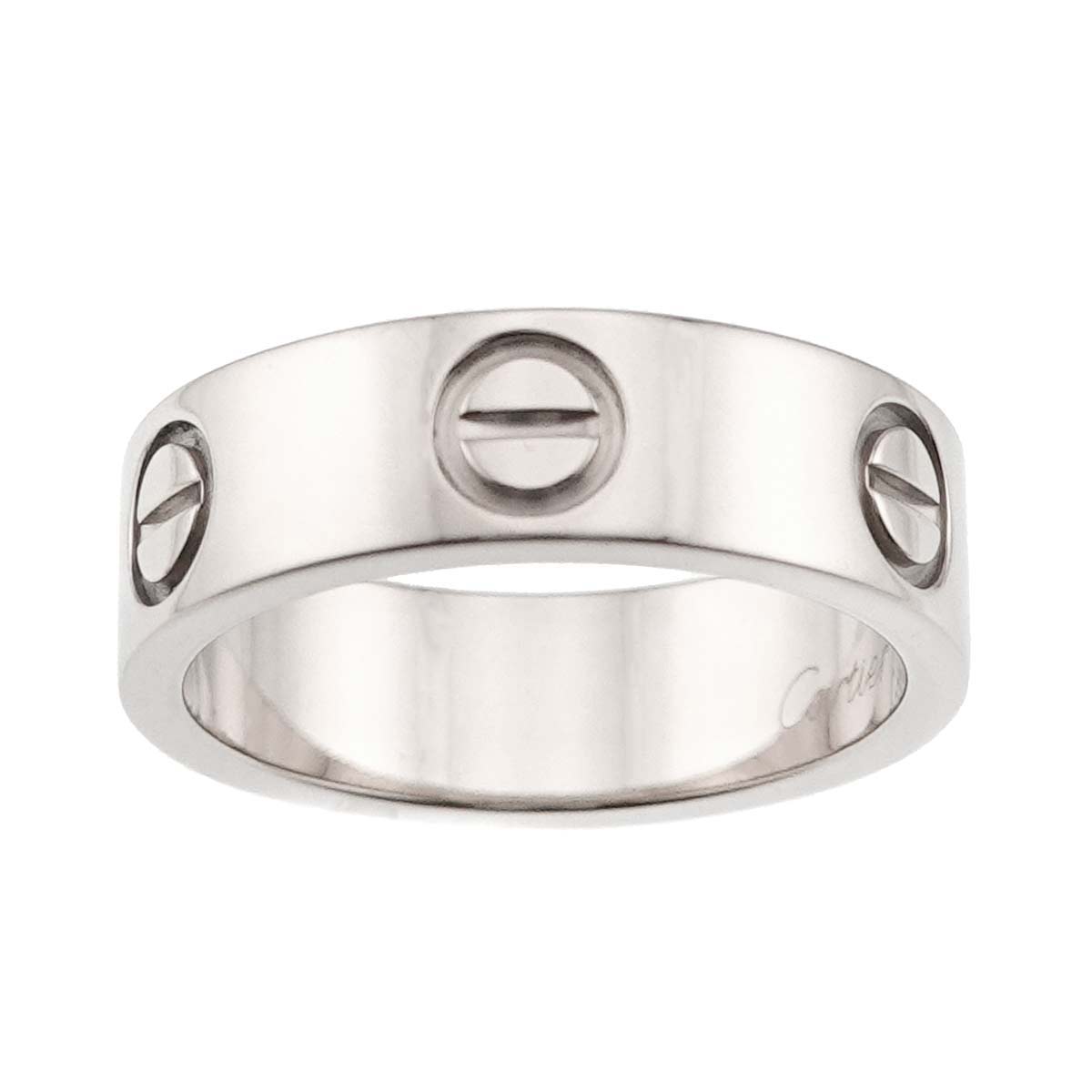 Love Ring 18K White Gold 750 size49 4.5(US)