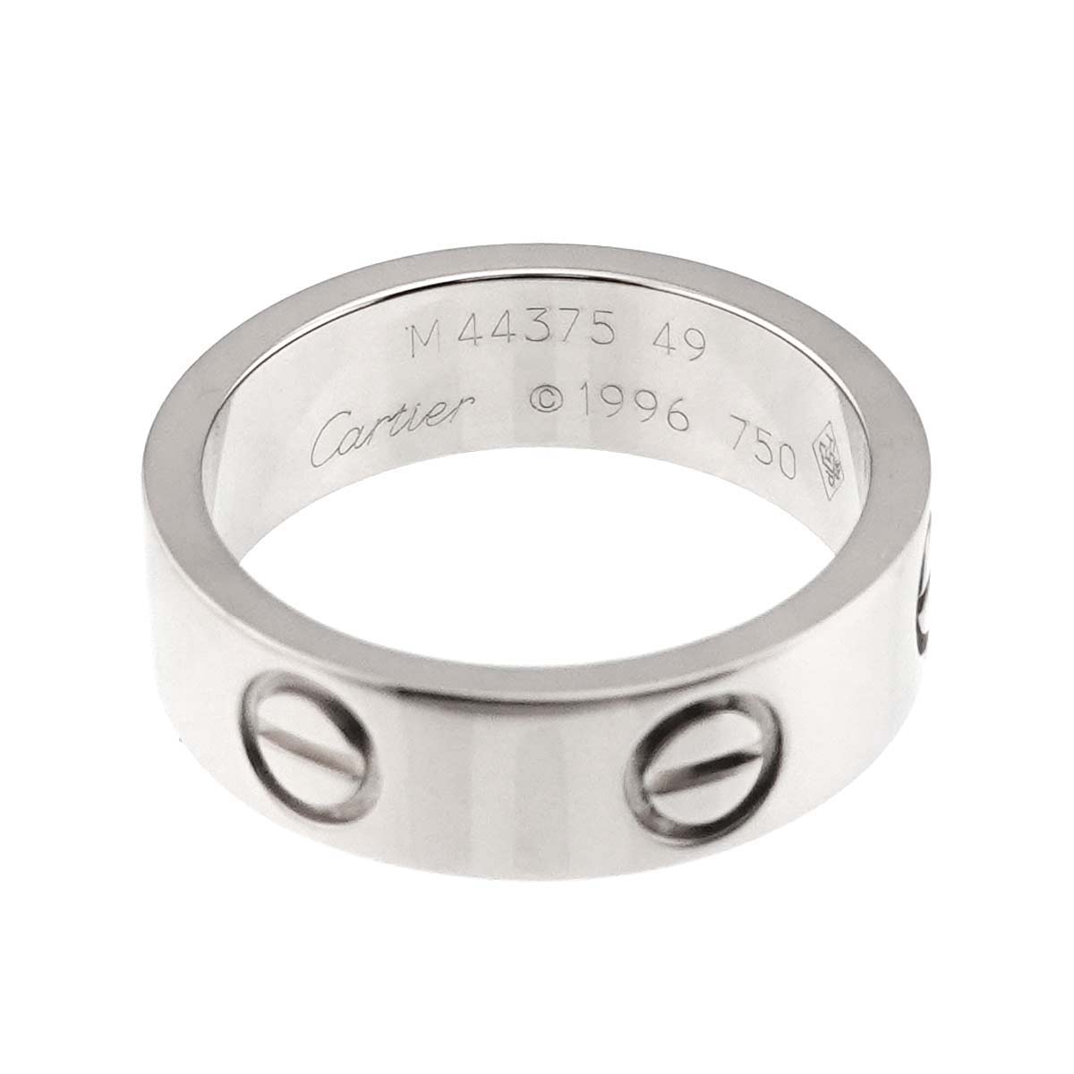 Love Ring 18K White Gold 750 size49 4.5(US)