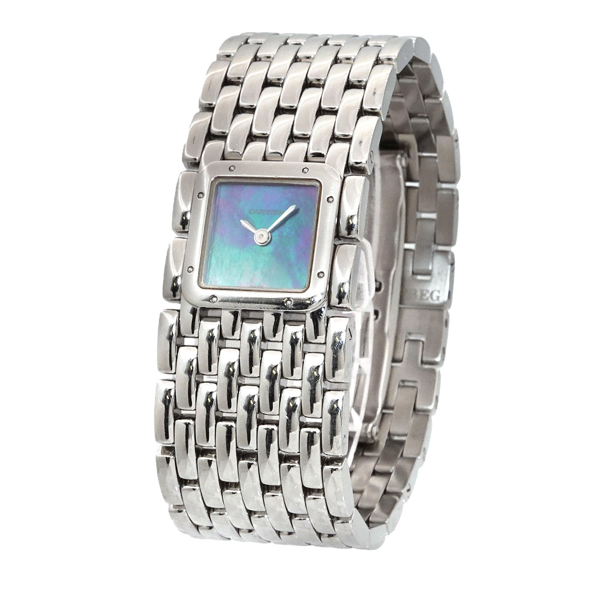 Panthere Ruban W61002T9 Quartz Blue Shell Dial Ladies Watch