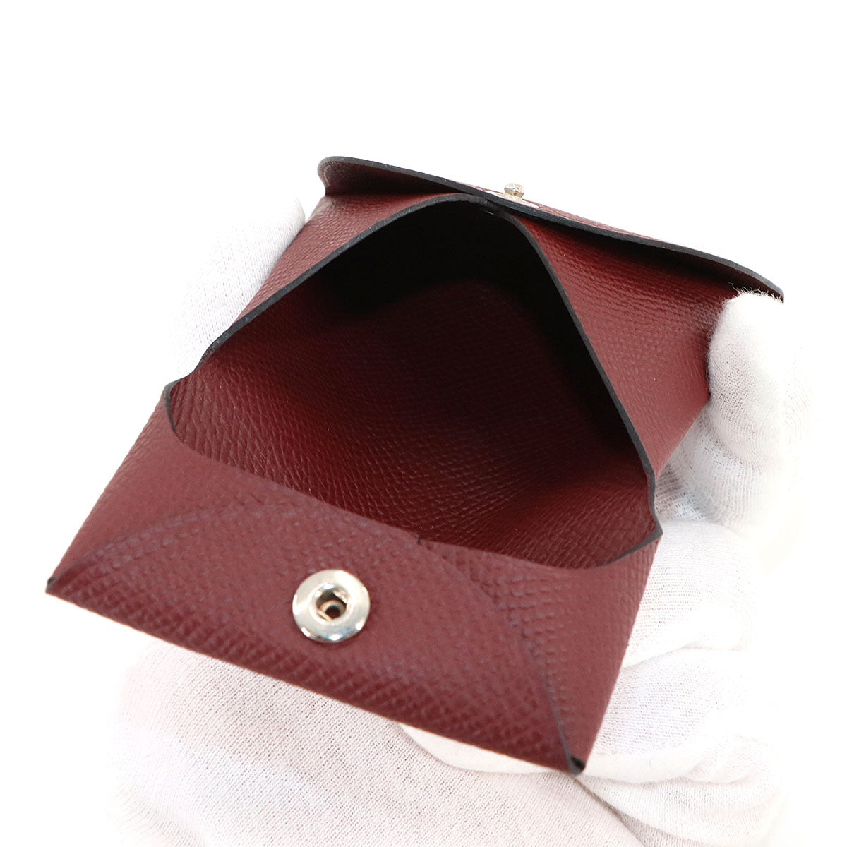 Bastia Coin Case Purse Veau Epsom Rouge H