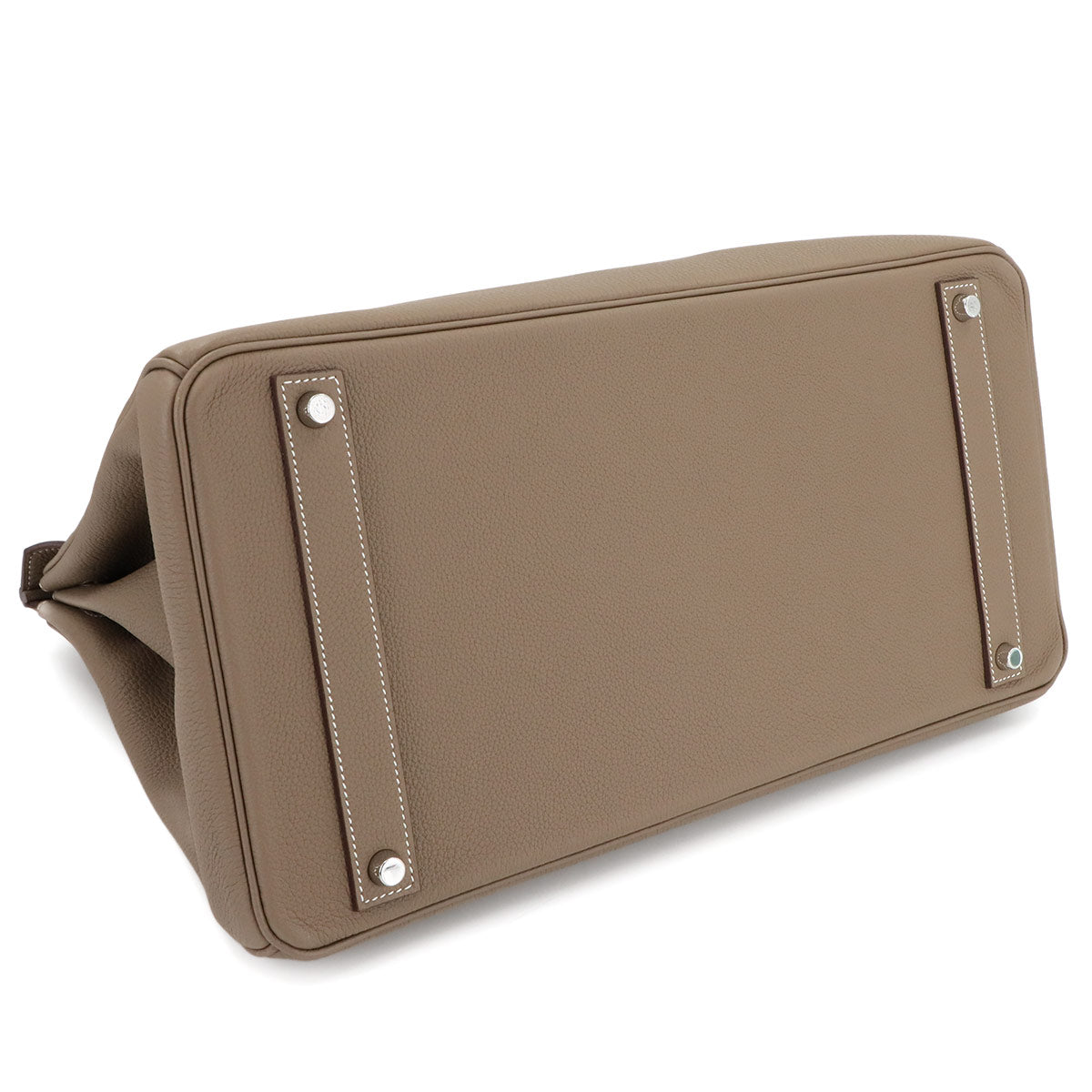 Birkin 40 Hand Bag Togo Leather Etoupe Purse Beige