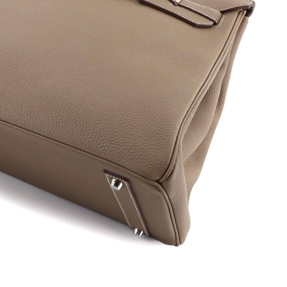 Birkin 40 Hand Bag Togo Leather Etoupe Purse Beige