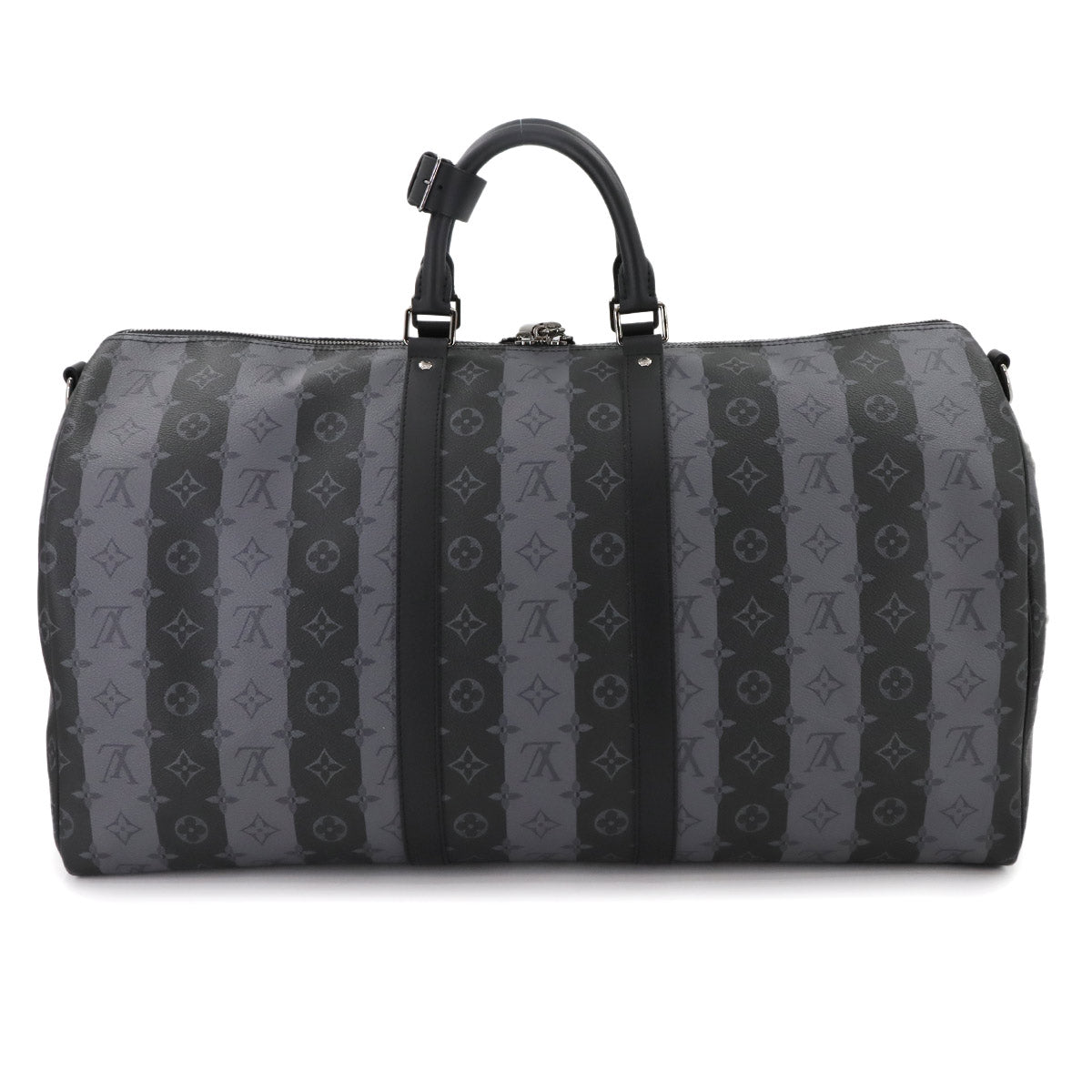 Monogram Stripe Keepall Bandouliere 55 Luggage M45966