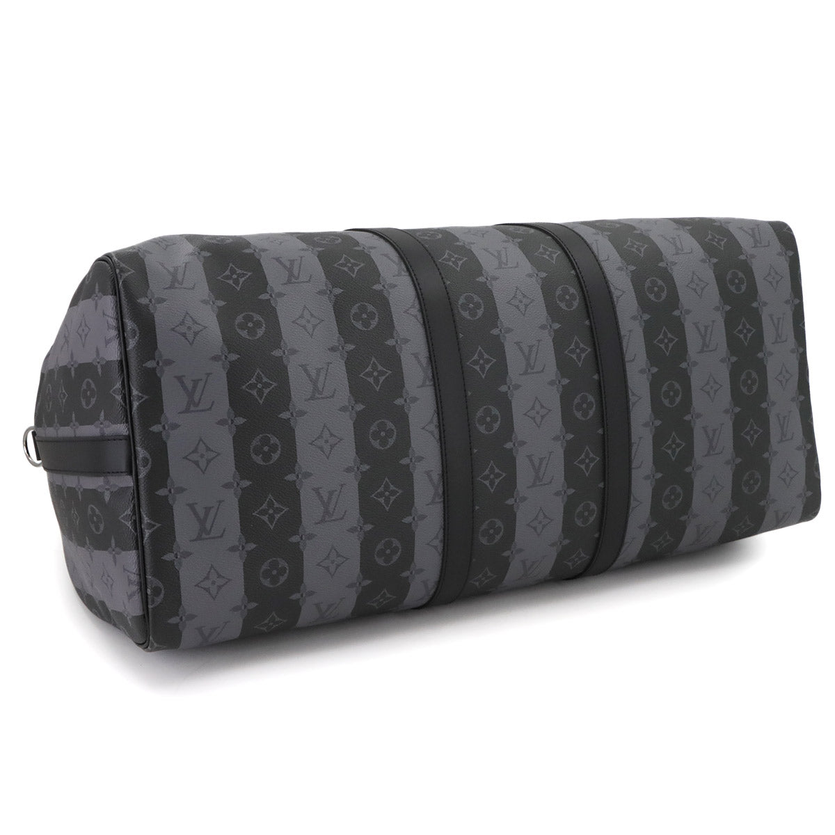 Monogram Stripe Keepall Bandouliere 55 Luggage M45966