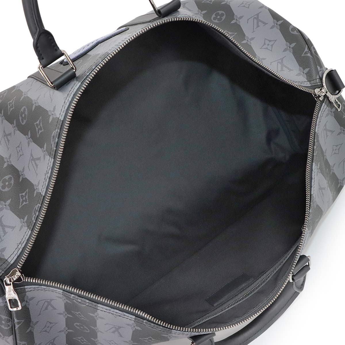 Monogram Stripe Keepall Bandouliere 55 Luggage M45966