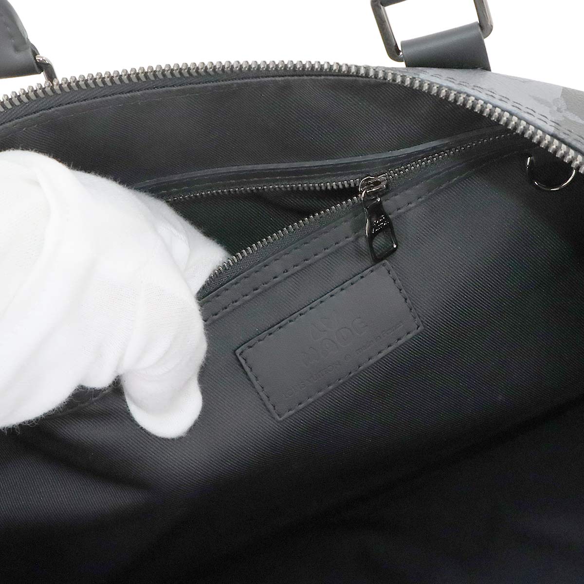 Monogram Stripe Keepall Bandouliere 55 Luggage M45966