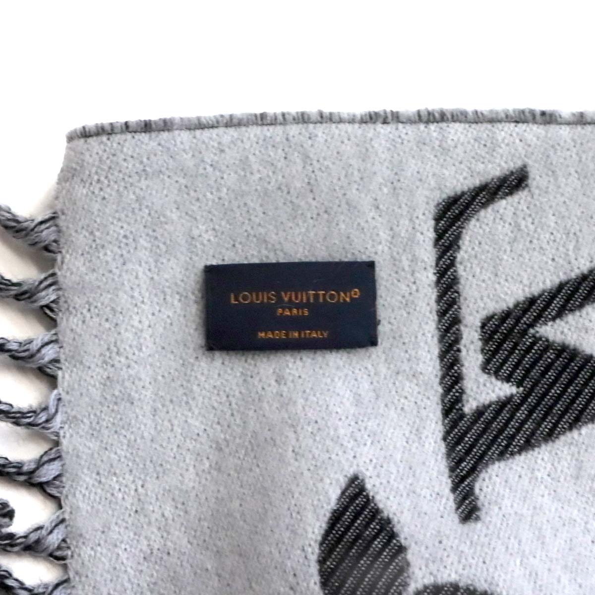 Esharupu LV Essential Muffler Scarf Wool Noir M77853