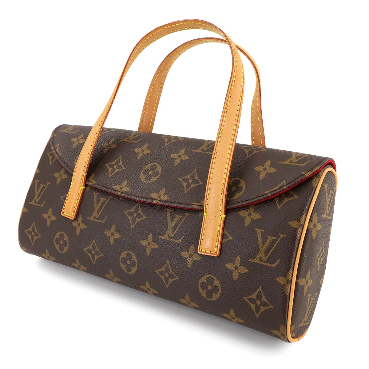 LOUIS VUITTON Monogram Sonatine Hand Bag Brown M51902 Purse