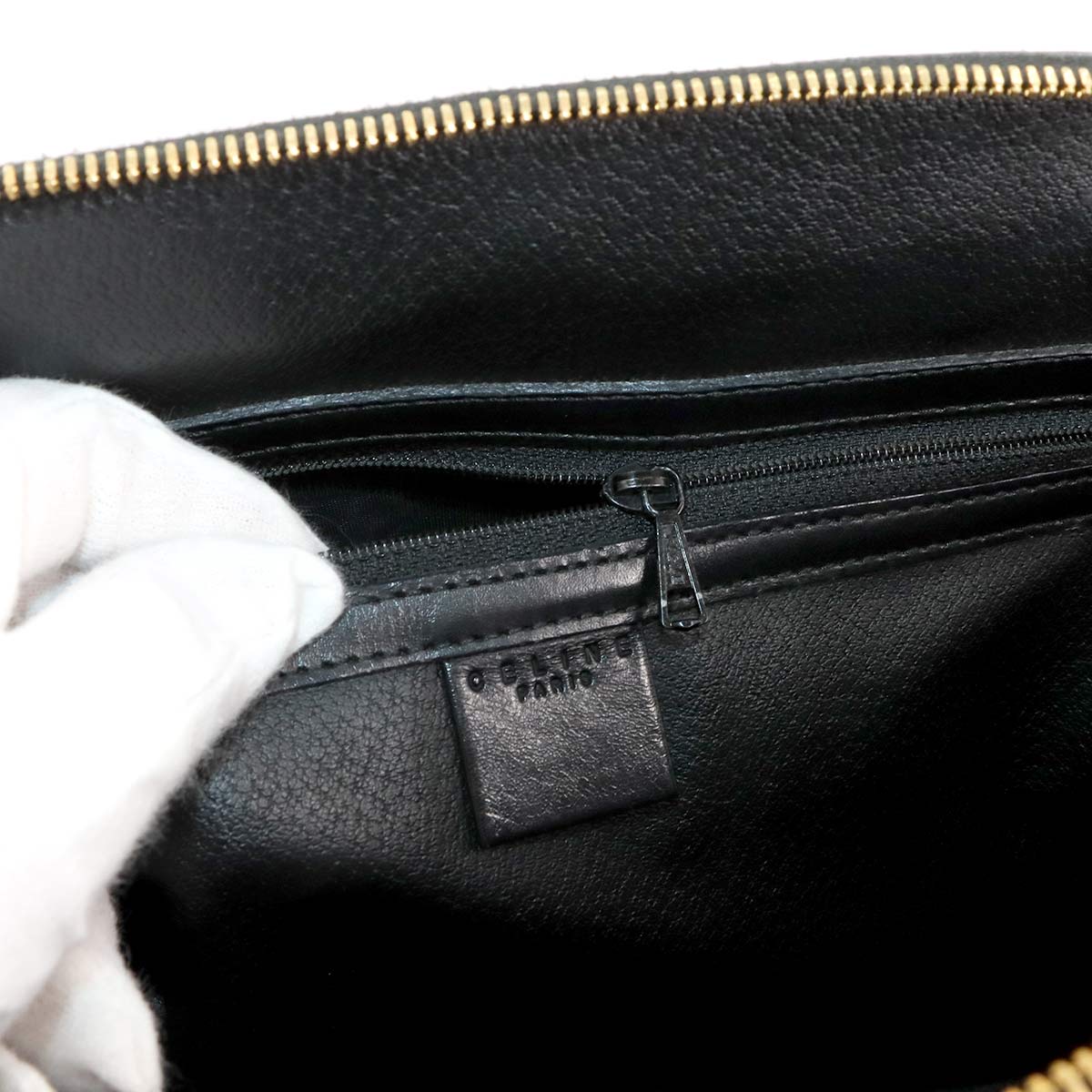 Macadam Hand Bag Leather PVC Black Brown Vintage Purse