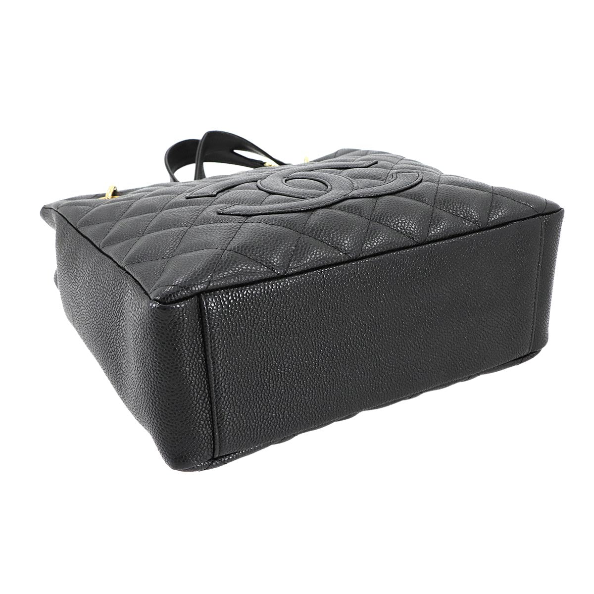 Matelasse PST Chain Tote Bag Leather Black A20994