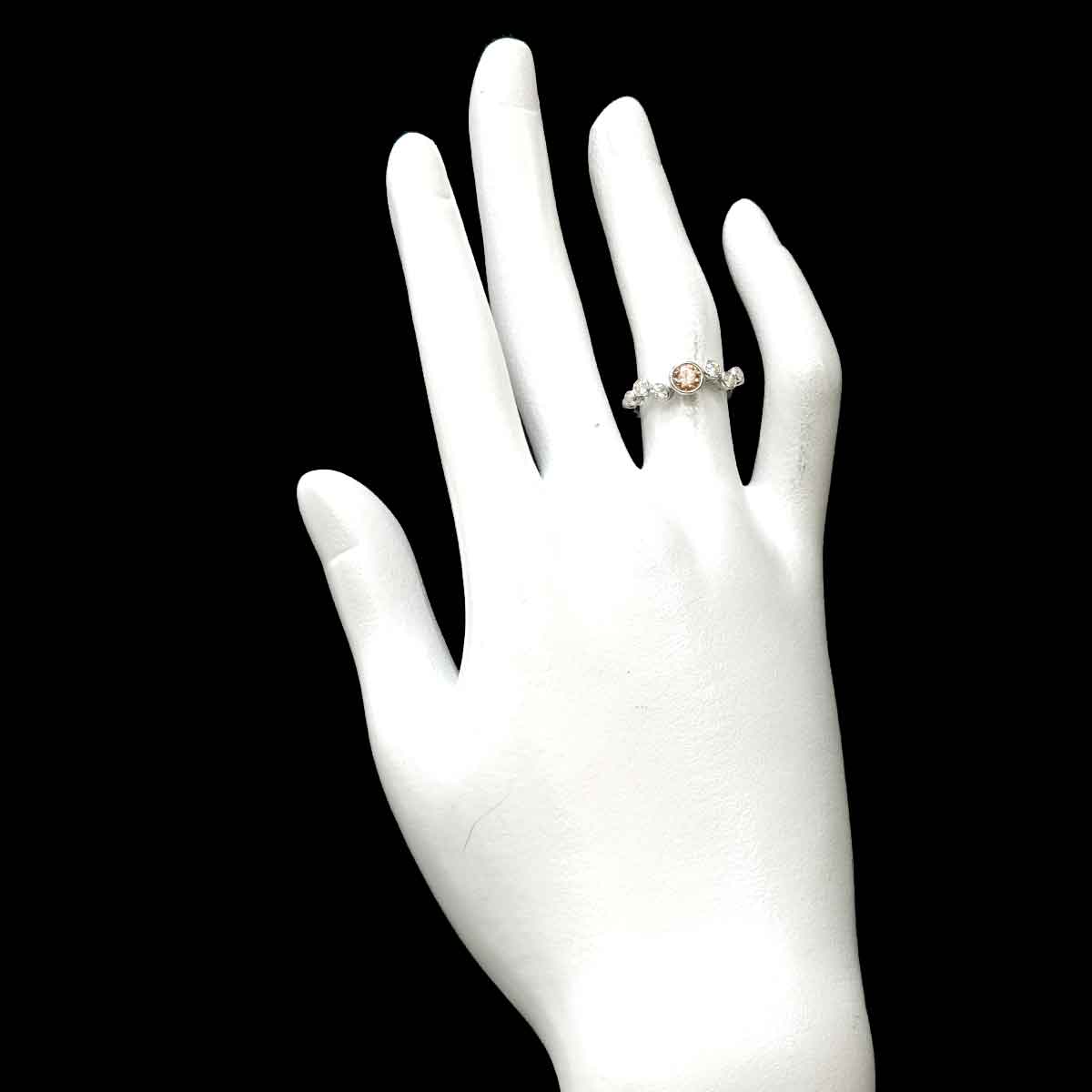 KASHIKEY Brown Diamond 0.30ct Diamond 0.20ct Ring Pt Size5.5-5.75(US)