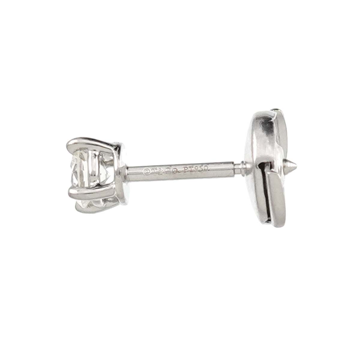 Diamond Earrings Pierced Pt