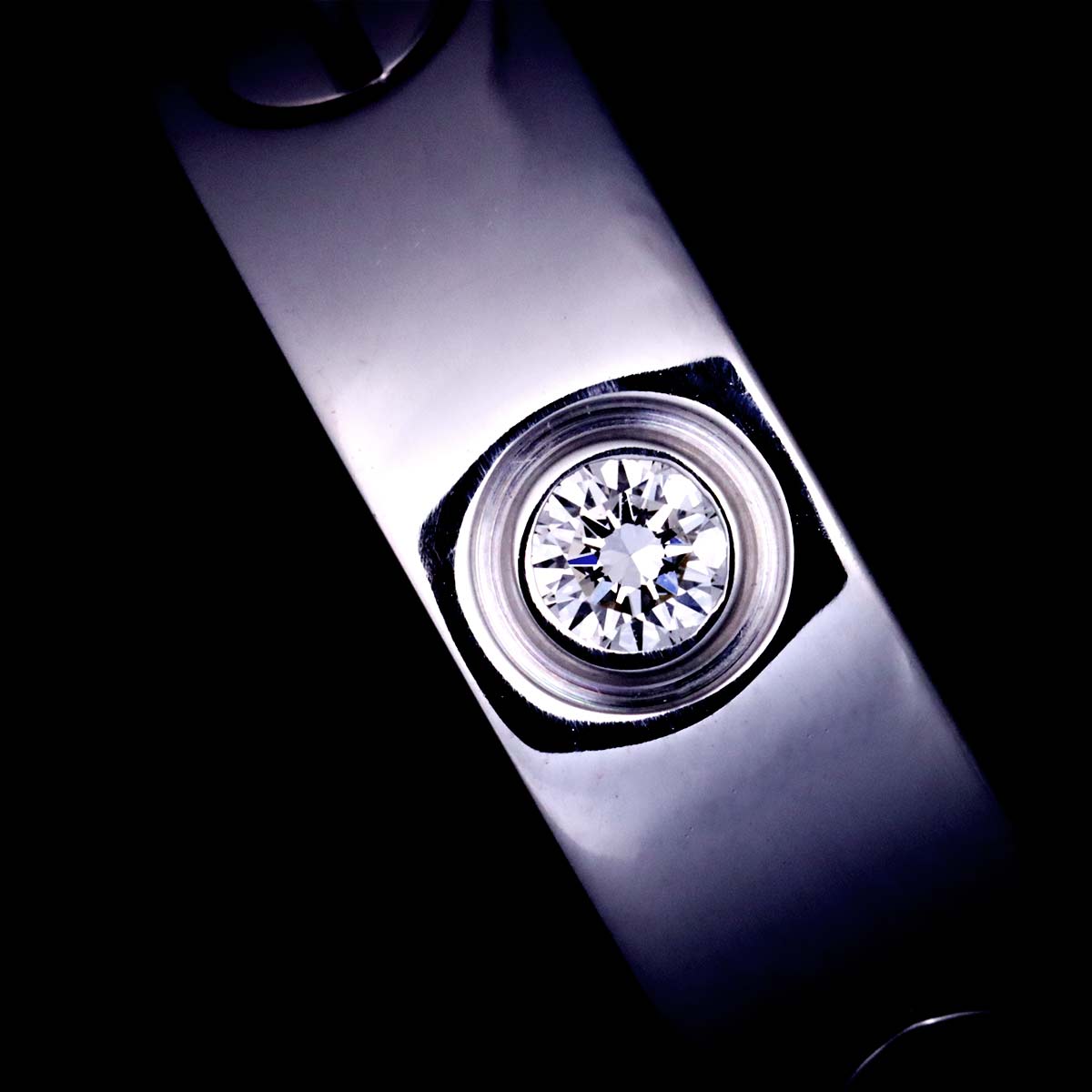 Love Ring Diamond 3P 18K White Gold 750 size48 4-4.5(US)