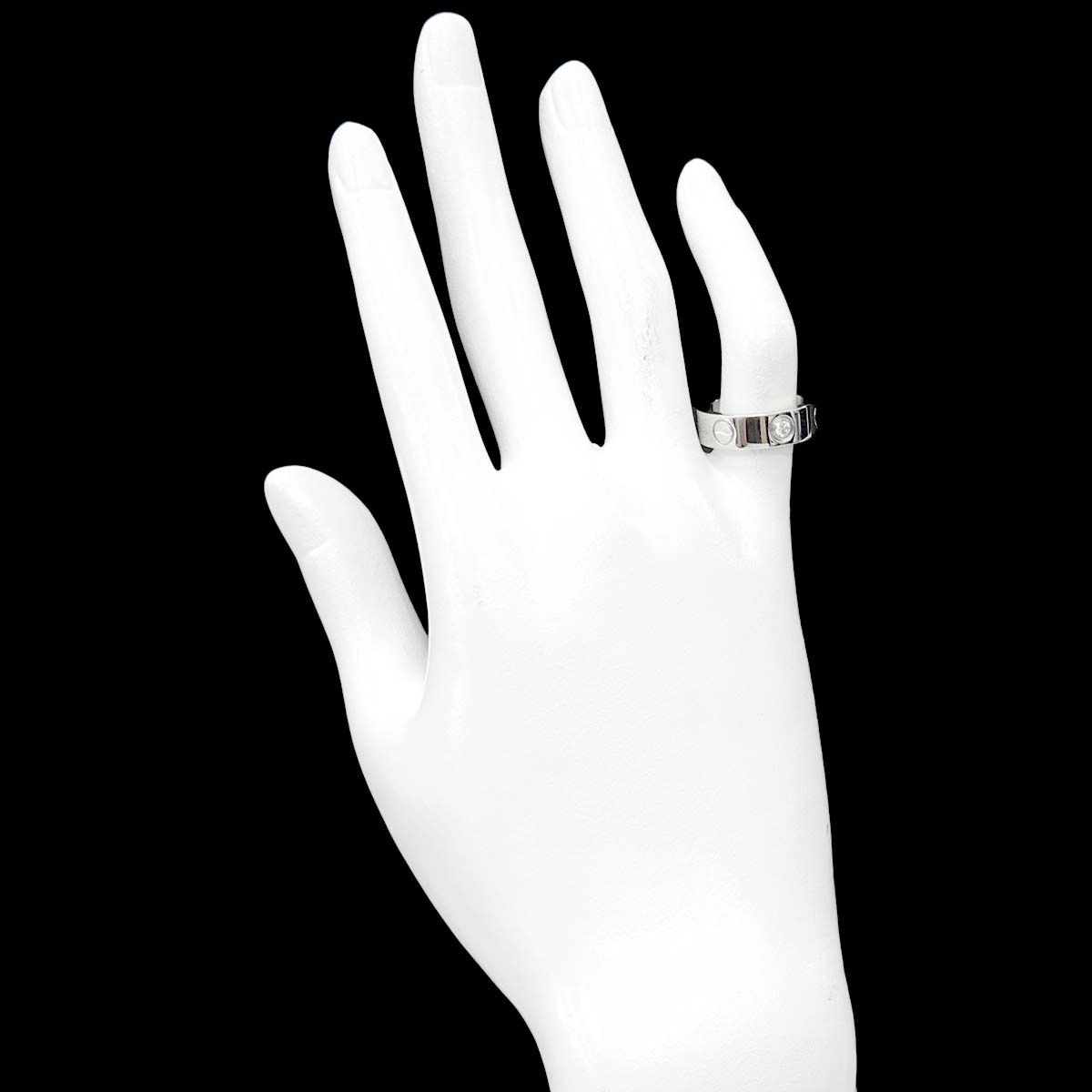Love Ring Diamond 3P 18K White Gold 750 size48 4-4.5(US)
