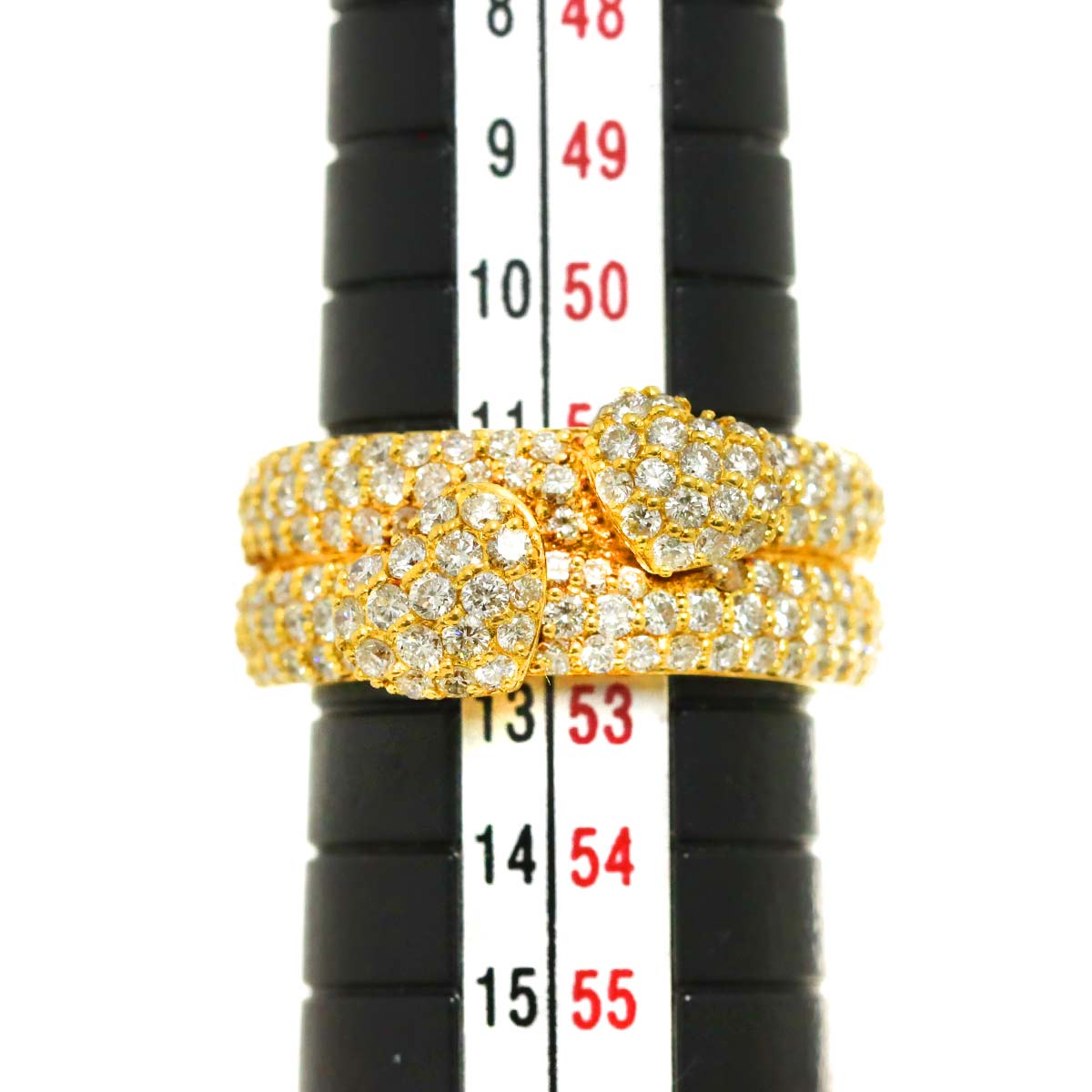 Ponte Vecchio Diamond 1.56ct Heart Ring 18K YG 750 6(US)