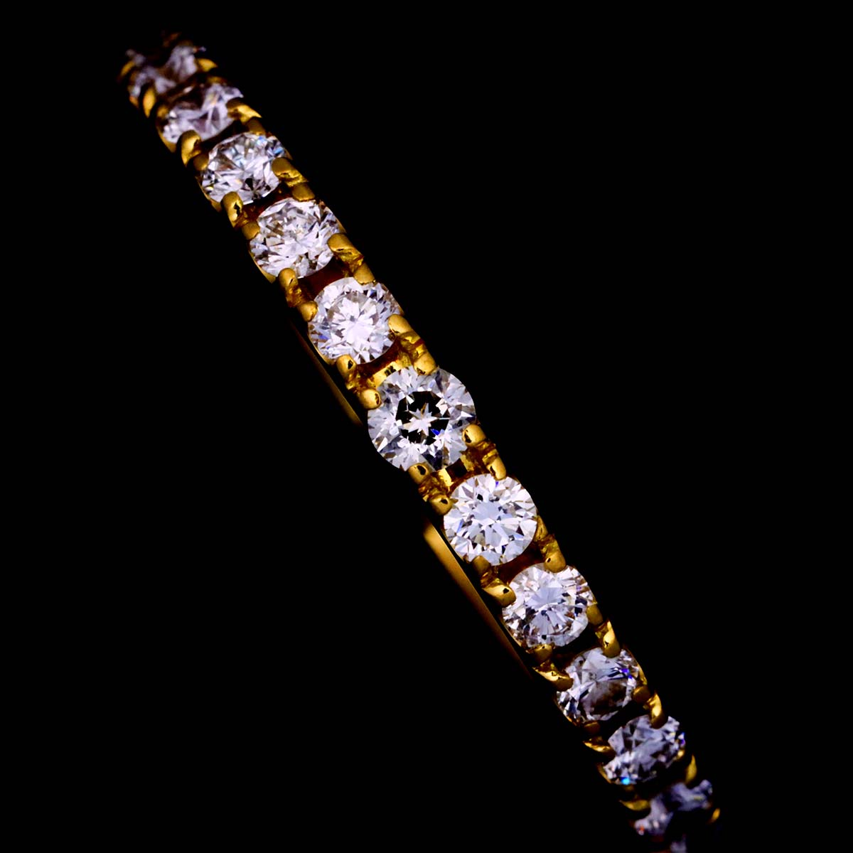 Festaria Diamond 0.28ct/0.041ct Ring 18K YG 750 Size6.25-6.5(US)