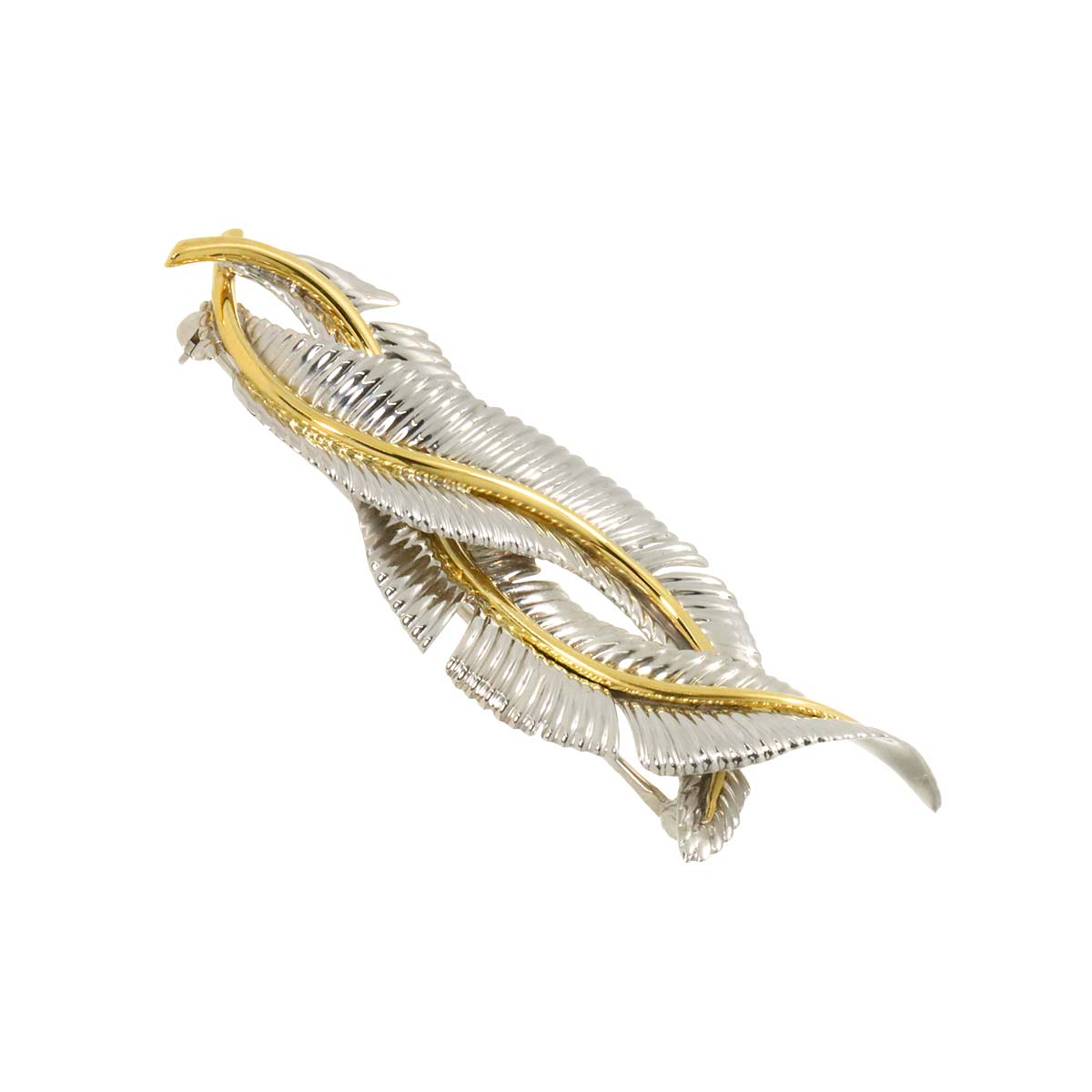 Brooch 18K Yellow Gold 750 Silver