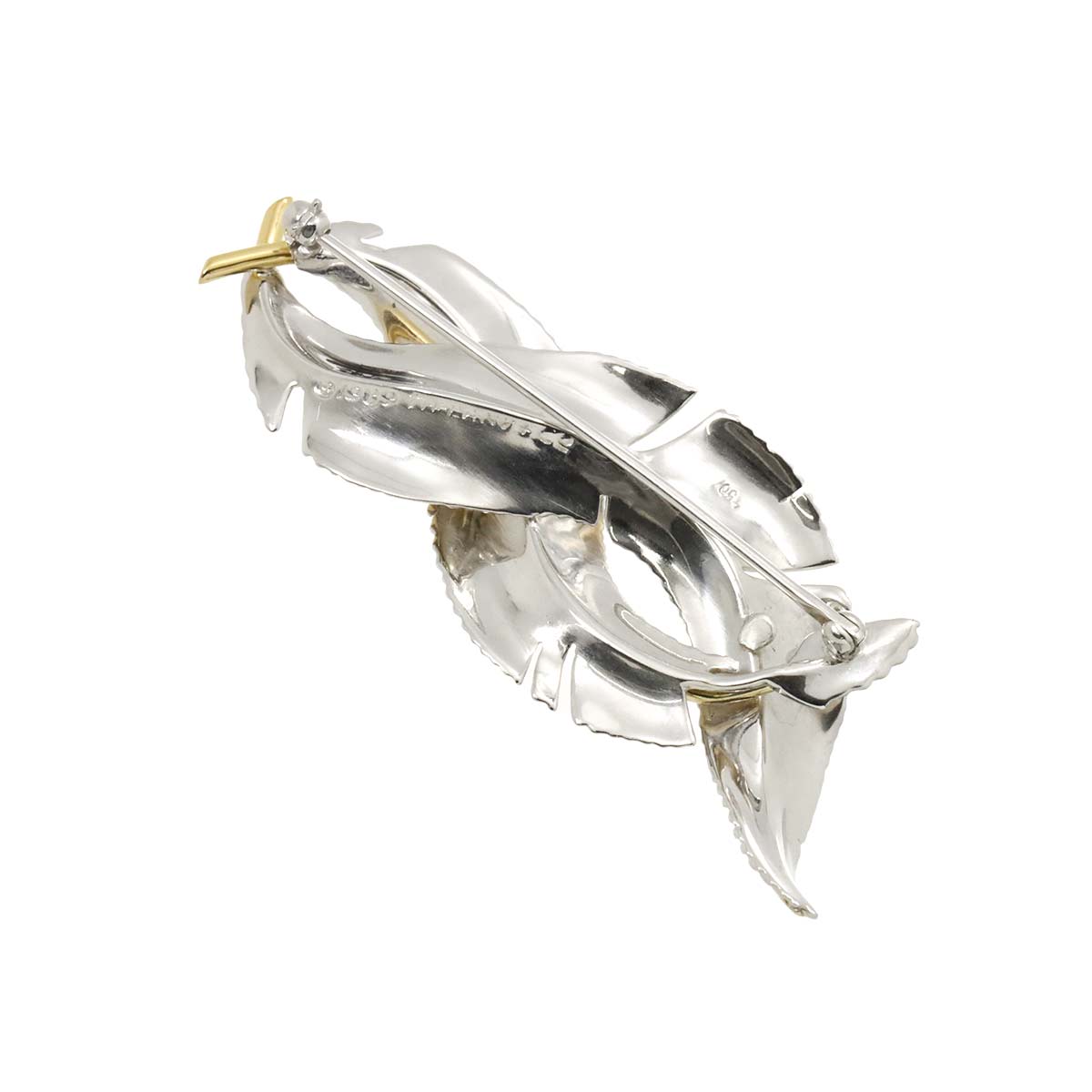 Brooch 18K Yellow Gold 750 Silver