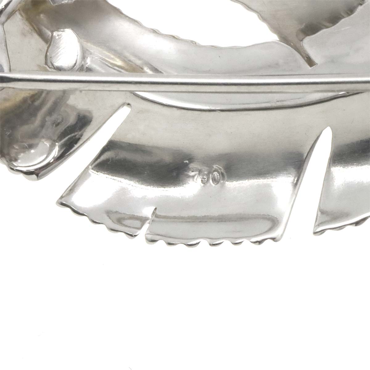 Brooch 18K Yellow Gold 750 Silver