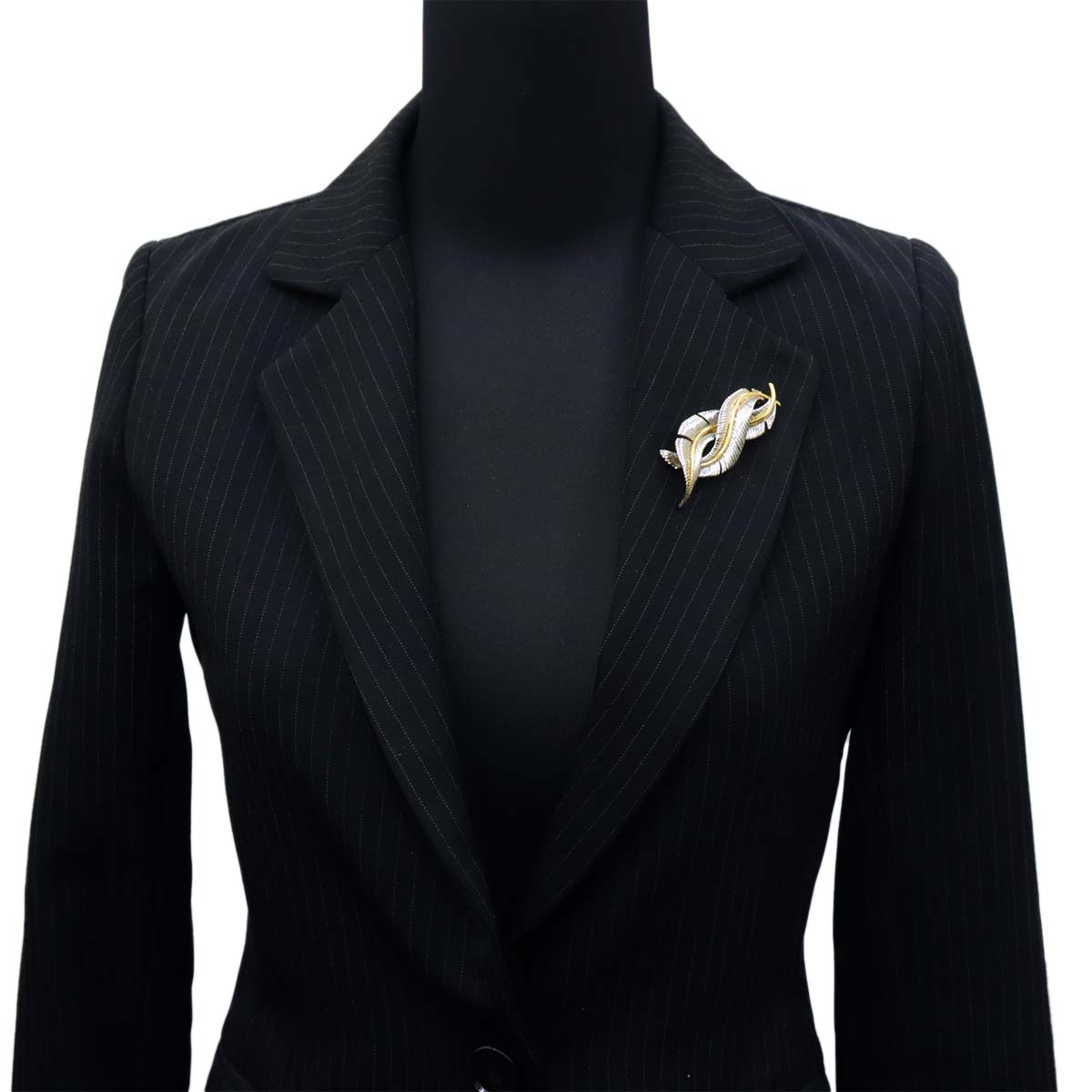 Brooch 18K Yellow Gold 750 Silver