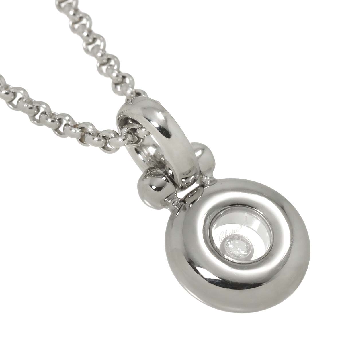 Happy Diamond Necklace 18K White Gold 750