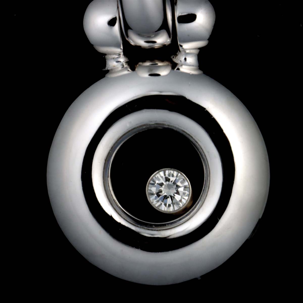 Happy Diamond Necklace 18K White Gold 750