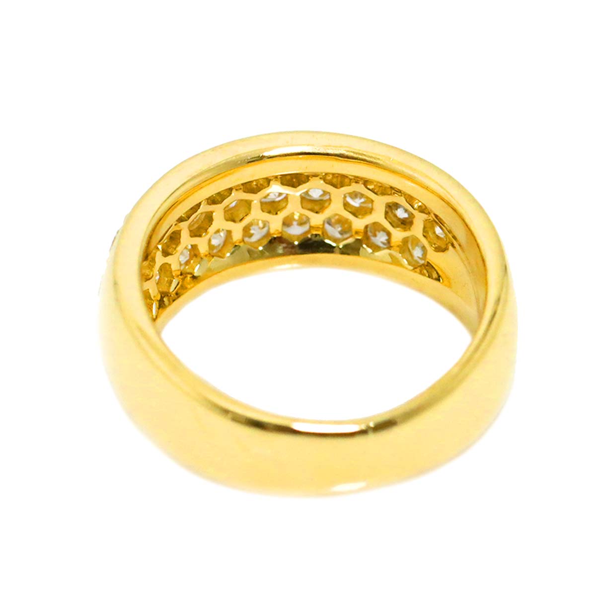 Diamond 1.15ct Ring 18K K18 YG Yellow Gold 750 size5.25(US)